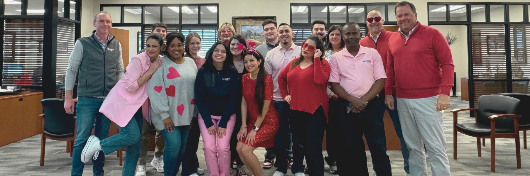 Our employees smiling 